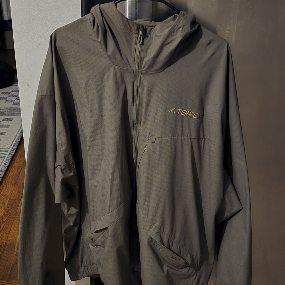 Adidas Terrex Olive Performance Jacket - image 2